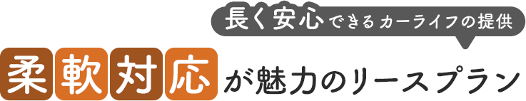 柔軟対応が魅力のリースプラン